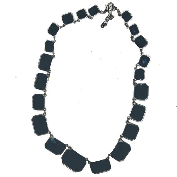 Vintage Lia Sophia Versailles Necklace Chambord Black 18-23" adjustable length - Picture 2 of 2